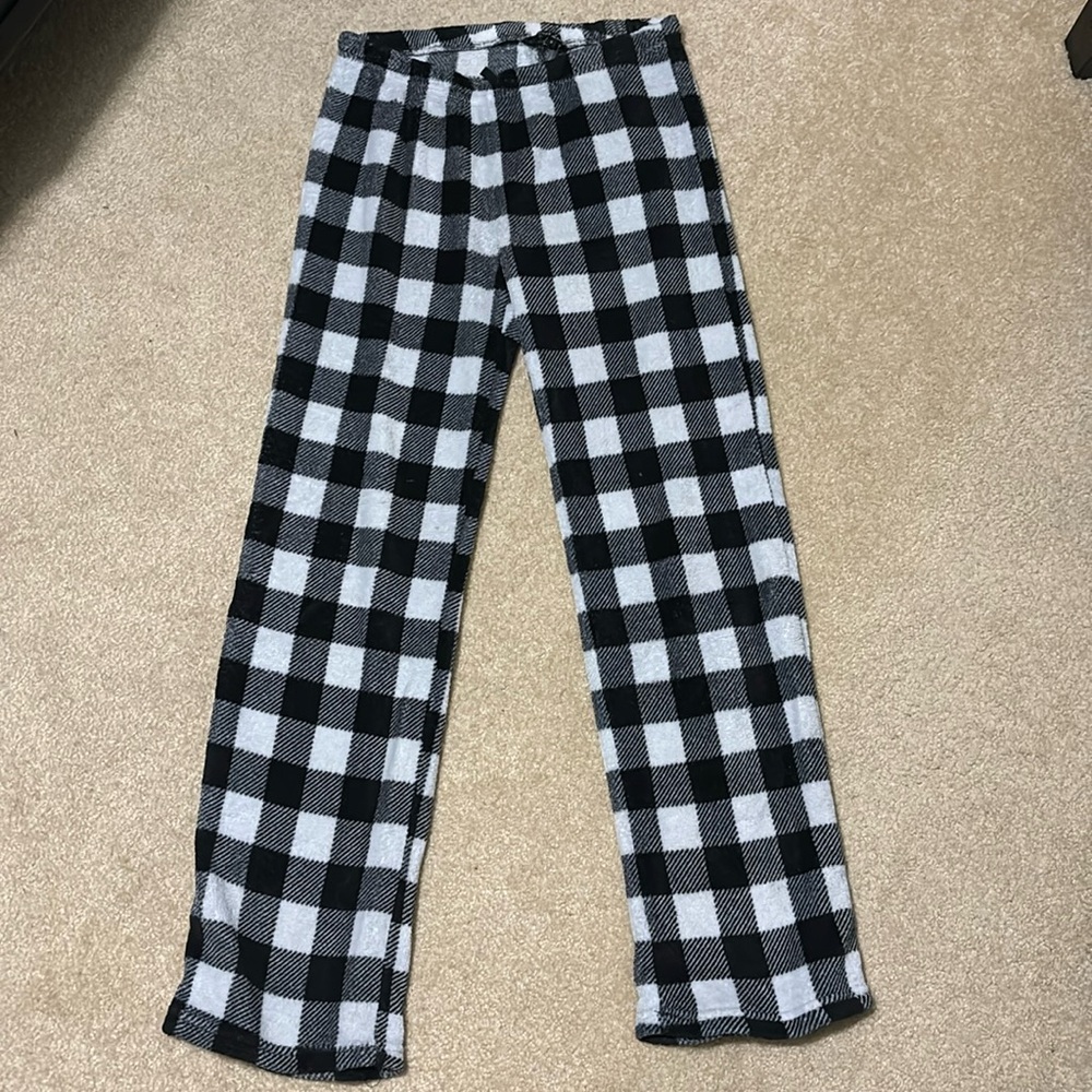 Women’s Plaid Fleece Pajama Pants, Size Small, Excellent Condition!